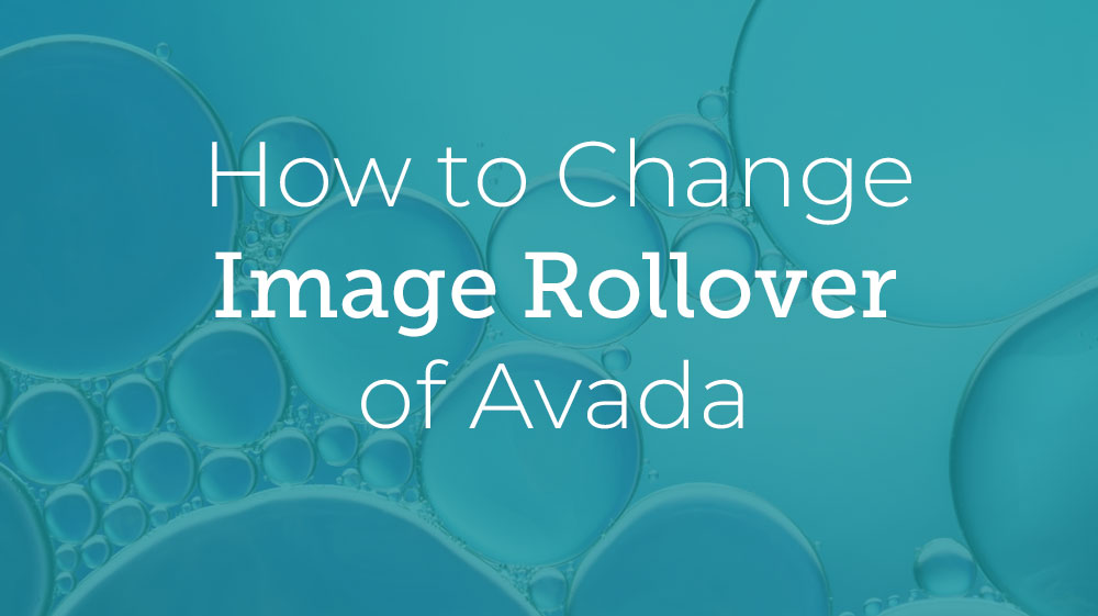 Avada Image Rollover